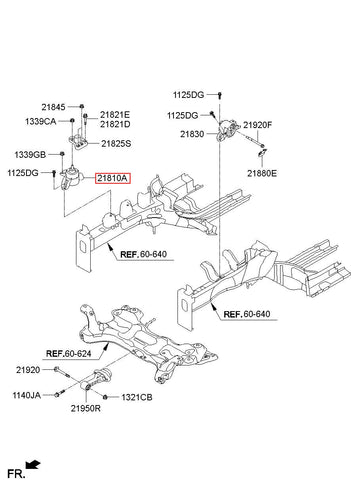 BRACKET ASSY-ENGINE MTG 21810-3Z100 218103Z100 21810 3Z100