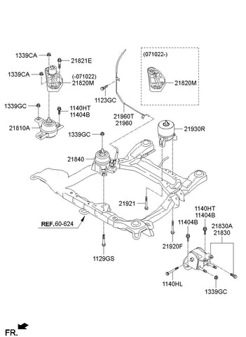 BRACKET ASSY-TRANSMISSION MTG 21830-3J950 218303J950 21830 3J950