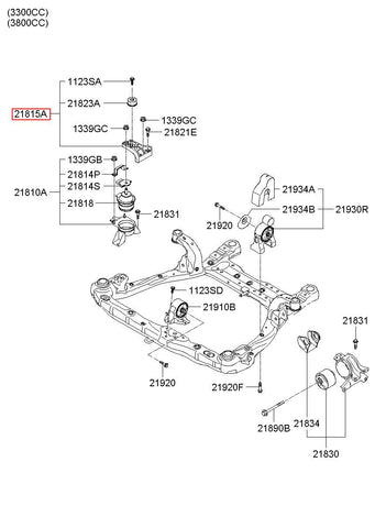 BRACKET-ENGINE MTG SUPPORT 21815-3K950 (Original, New)