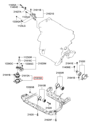 BRACKET ASSY-ENGINE MTG 21810-C1320 (Original, New)