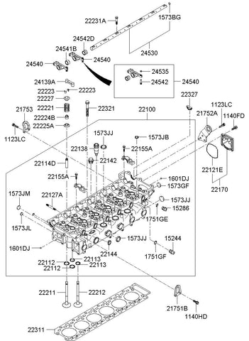 GASKET-CYLINDER HEAD <br>22311-52000, <br>2231152000, <br>22311 52000 <br>(Original, New)