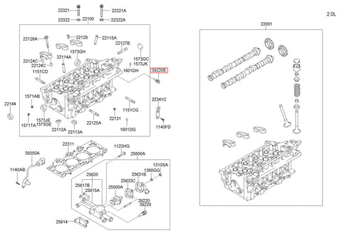 SENSOR ASSY-OIL TEMPERATURE 39220-23710 (Original, New)