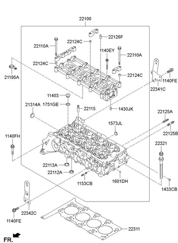 GASKET-CYLINDER HEAD <br>22311-2F620, <br>223112F620, <br>22311 2F620 <br>(Original, New)