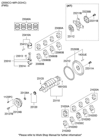 CRANKSHAFT ASSY <br>23110-38050, <br>2311038050, <br>23110 38050 <br>(Original, New)