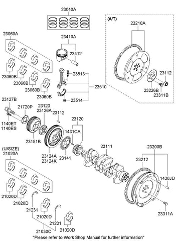 BEARING PAIR SET-CRK/SHF CTR <br>21021-2A944, <br>210212A944, <br>21021 2A944 <br>(Original, New)