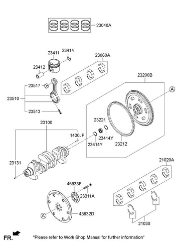 GEAR-RING <br>23212-48000, <br>2321248000, <br>23212 48000 <br>(Original, New)