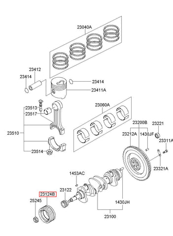 PULLEY-DAMPER 25270-45500 (Original, New)