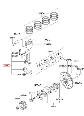 ROD ASSY-CONNECTING 23510-45902 (Original, New)