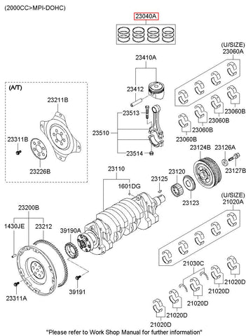 RING SET-PISTON 23040-23300 (Original, New)