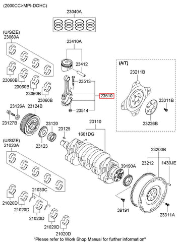 ROD ASSY-CONNECTING 23510-23700 (Original, New)