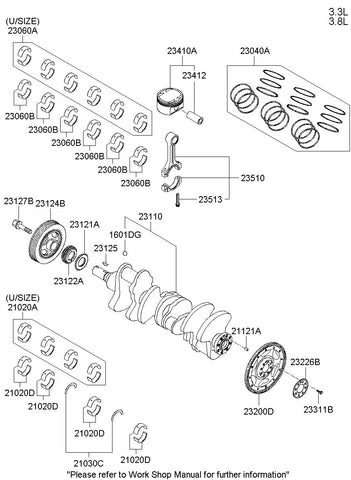 CRANK POSITION SENSOR WHEEL & PLATE ASSY <br>23200-3C130, <br>232003C130, <br>23200 3C130 <br>(Original, New)