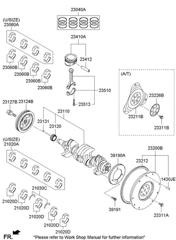 BEARING PAIR SET-CRK/SHF CTR <br>21021-2A942, <br>210212A942, <br>21021 2A942 <br>(Original, New)