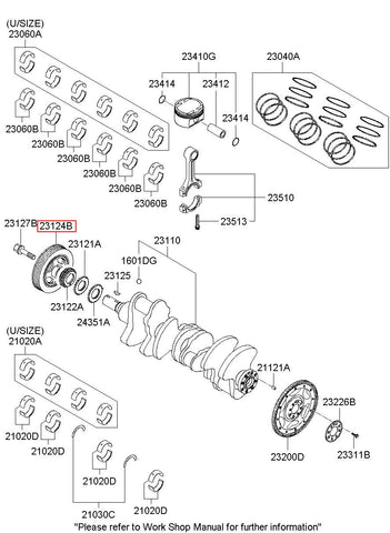 PULLEY-DAMPER 23124-3C201 (Original, New)