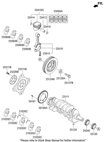 SPROCKET-CRANKSHAFT <br>23121-2G551, <br>231212G551, <br>23121 2G551 <br>(Original, New)