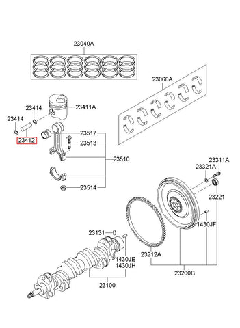 PIN-PISTON 23412-93000 (Original, New)