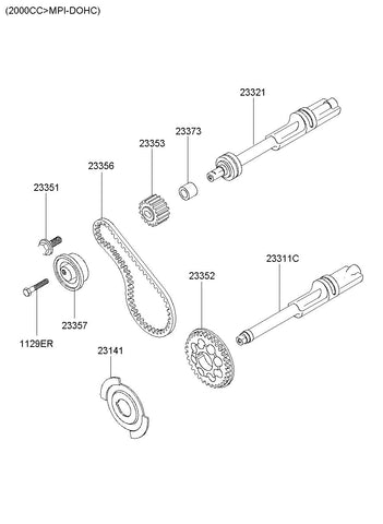 BELT-BALANCE TIMING 23356-42200 2335642200 23356 42200