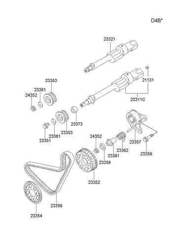 BELT-BALANCE TIMING 23356-32050 2335632050 23356 32050