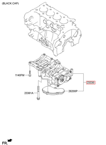 CARRIER ASSY-BALANCER SHAFT 23300-2F000 (Original, New)