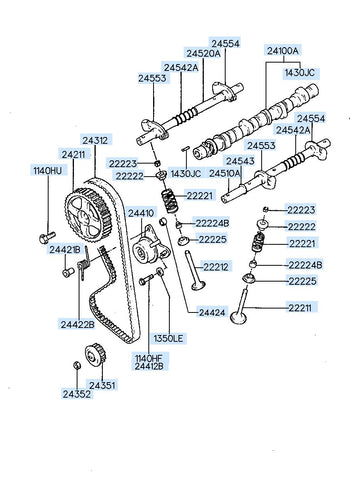 BELT-VALVE TIMING 24312-35505 2431235505 24312 35505