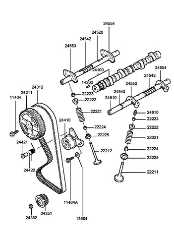 BELT-VALVE TIMING 24312-32555 2431232555 24312 32555