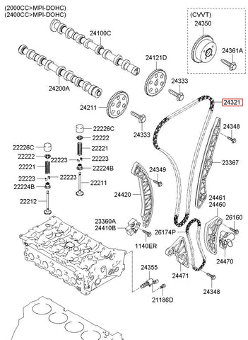 CHAIN-TIMING 24321-25000 (Original, New)