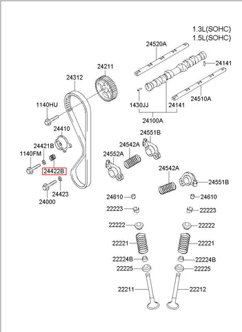 SPRING-TENSIONER 24422-24000 (Original, New)