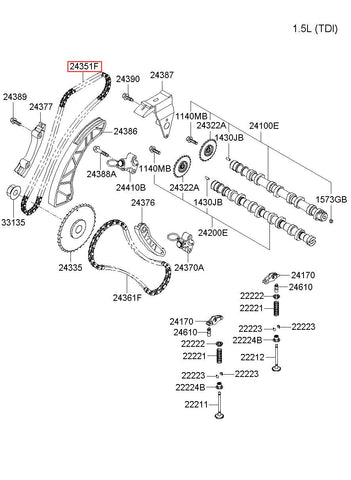 CHAIN-TIMING 24351-2A600 (Original, New)