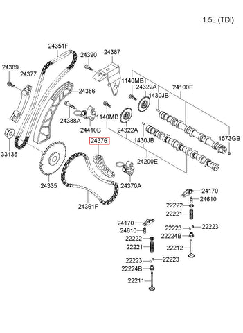 LEVER-TIMING CHAIN 24376-2F000 (Original, New)