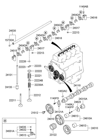 GEAR ASSY-IDLER <br>24310-45500, <br>2431045500, <br>24310 45500 <br>(Original, New)