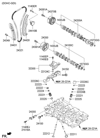 ADAPTOR ASSY 24380-2B710 243802B710 24380 2B710