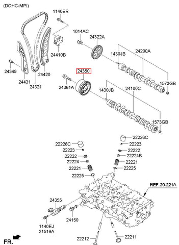 CVVT ASSY 24350-03001 (Original, New)