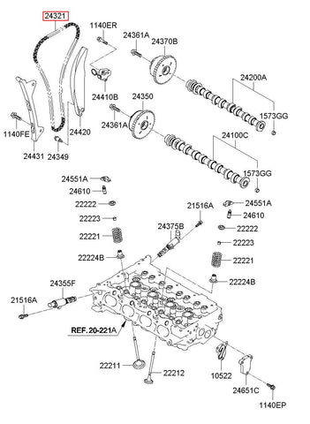 CHAIN-TIMING 24321-2E200 (Original, New)