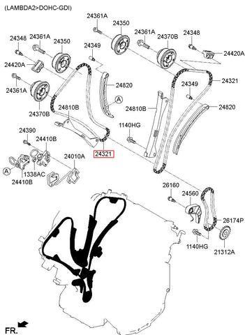 CHAIN-TIMING 24312-3CGA1 (Original, New)