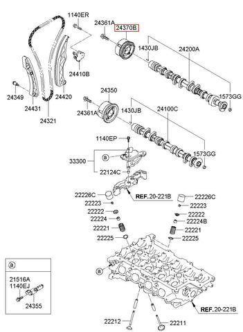 CVVT ASSY-EXHAUST 24370-2E650 (Original, New)