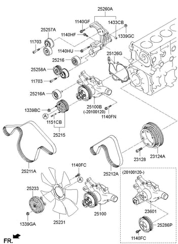 PUMP ASSY-COOLANT <br>25100-48810, <br>2510048810, <br>25100 48810 <br>(Original, New)