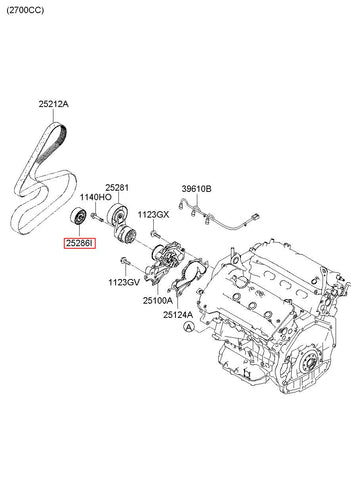 IDLER ASSY 25286-3E001 (Original, New)