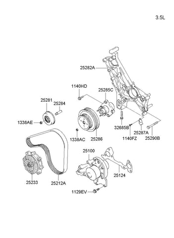 PUMP ASSY-COOLANT <br>25100-39802, <br>2510039802, <br>25100 39802 <br>(Original, New)