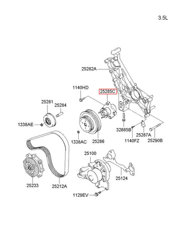 BRACKET ASSY-IDLER PULLEY 25285-39800 2528539800 25285 39800