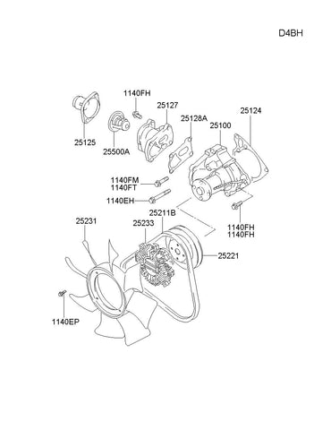 FAN-COOLING <br>25261-4Z100, <br>252614Z100, <br>25261 4Z100 <br>(Original, New)