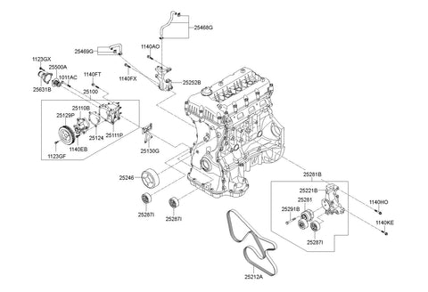 [ORIGINAL] FITTING-COOLANT INLET 25631-4A305 256314A305 25631 4A305