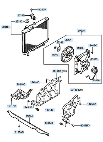 CLUTCH-COOLING FAN <br>25237-42561, <br>2523742561, <br>25237 42561 <br>(Original, New)