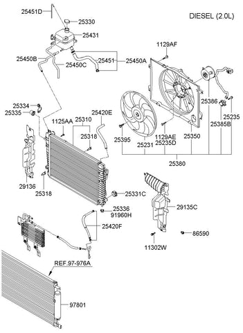 RADIATOR ASSY <br>25310-2E710, <br>253102E710, <br>25310 2E710 <br>(Original, New)