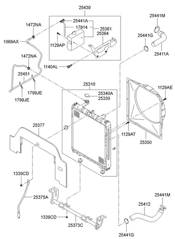 RADIATOR ASSY <br>25301-5A850, <br>253015A850, <br>25301 5A850 <br>(Original, New)