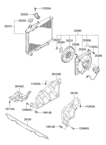 BLOWER ASSY <br>25380-3X100, <br>253803X100, <br>25380 3X100 <br>(Original, New)