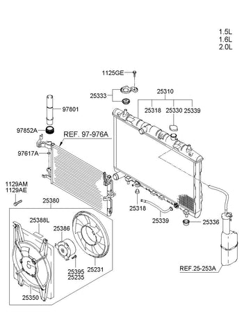 FAN-COOLING <br>25231-2D000, <br>252312D000, <br>25231 2D000 <br>(Original, New)