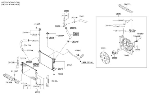 FAN-COOLING <br>25231-1R390, <br>252311R390, <br>25231 1R390 <br>(Original, New)