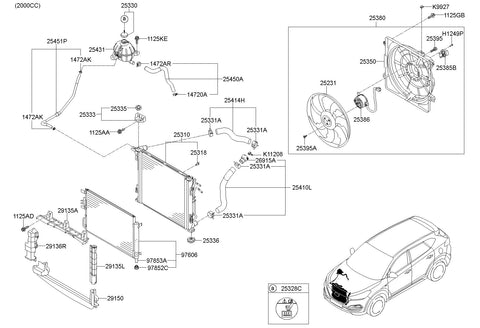 DESICCANT ASSY-RECEIVER DRIER 97853-2F000 978532F000 97853 2F000