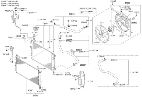 RADIATOR ASSY <br>25310-3S600AS, <br>253103S600AS, <br>25310 3S600AS <br>(Original, New)