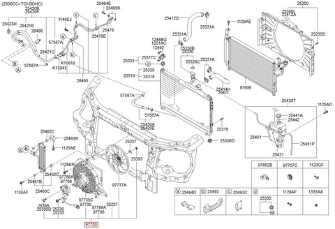 BLOWER ASSY-CONDENSER 97730-4H000 (Original, New)