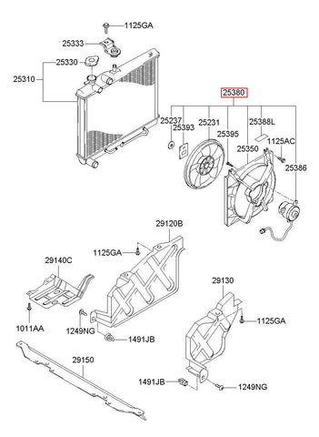 BLOWER ASSY 25380-D3000 (Original, New)